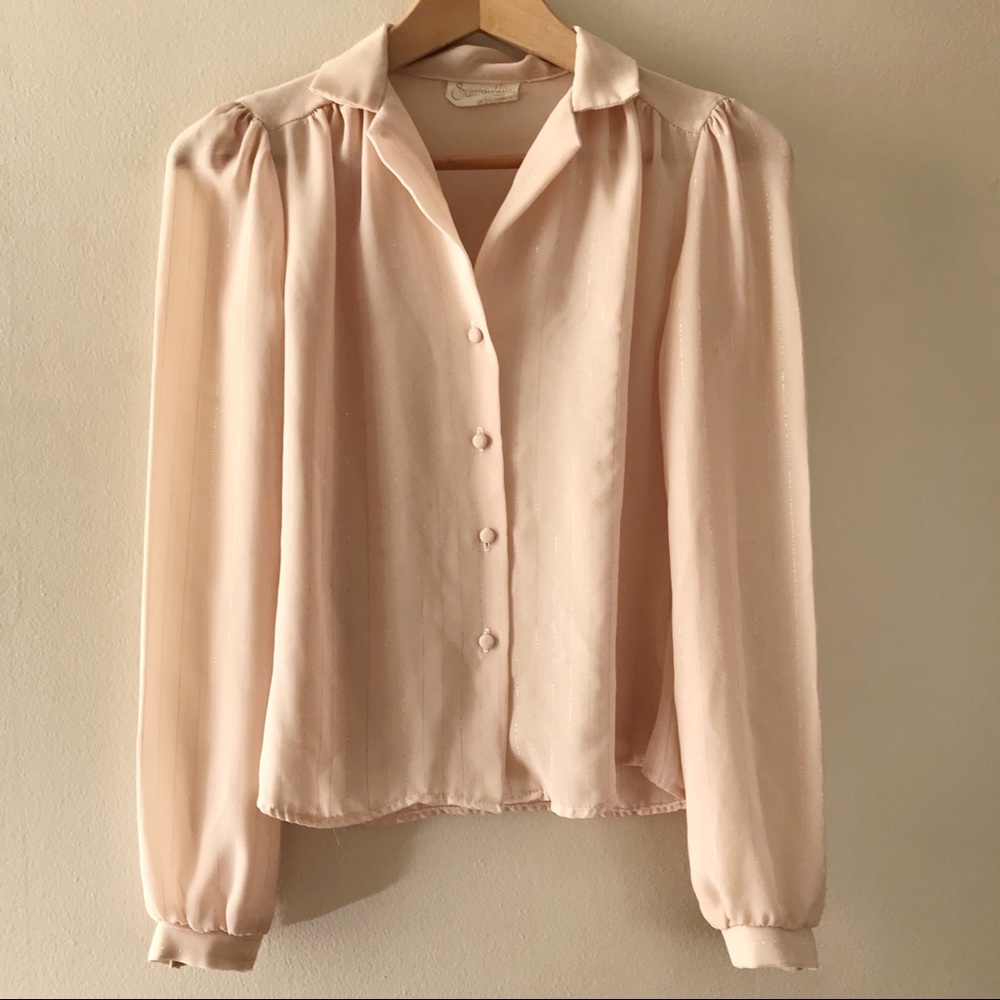 Vintage Blush Blouse